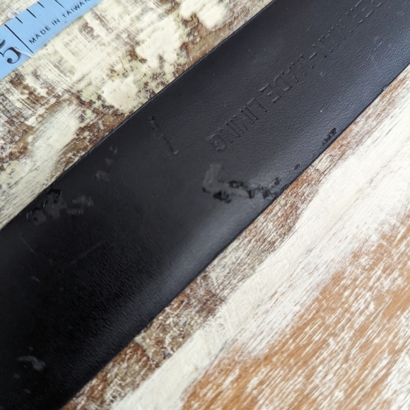 Chico's Adjustable Black Leather Belt With Silver Tone Hardware M/L - Picture 13 of 13